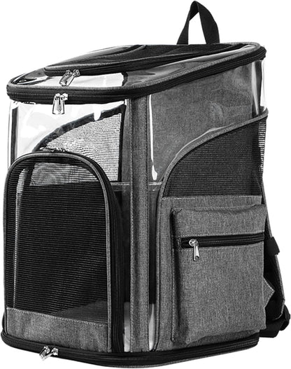 Cat Carrier Backpack for Small Medium Cats Dogs Backpack Puppies up to 26 Lbs, Excellent Visibility
