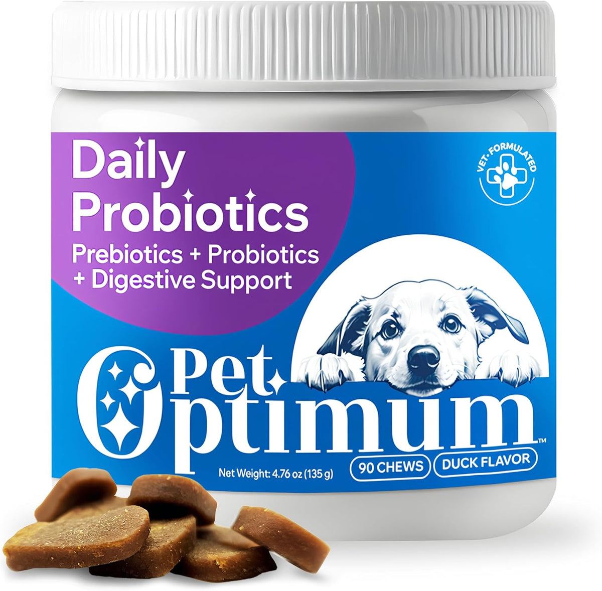 Dog Probiotics for Yeast, Itchy Skin and Itchy Ears, Allergy Relief, Daily Immune Support with