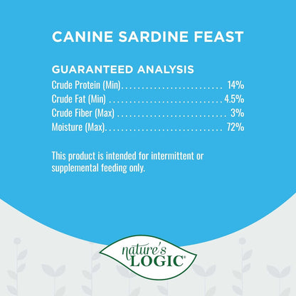 Nature's Logic Grain-Free Canned Dog Food - 90% Animal Proteins - 100% Natural Wet Dog Food Cans