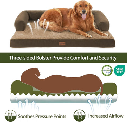 Orthopedic Dog Beds for Extra Large Dogs, Waterproof Dogs Beds XLarge, Memory Foam Dog Couch Beds