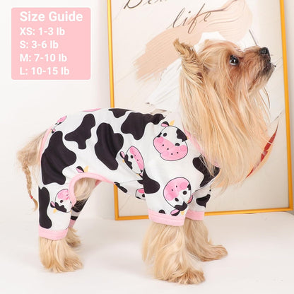 Dog Pajamas Small Sized Dogs Stretchable Summer Dog Clothes Pjs 4 Legs Girl Boy Cute Soft Puppy