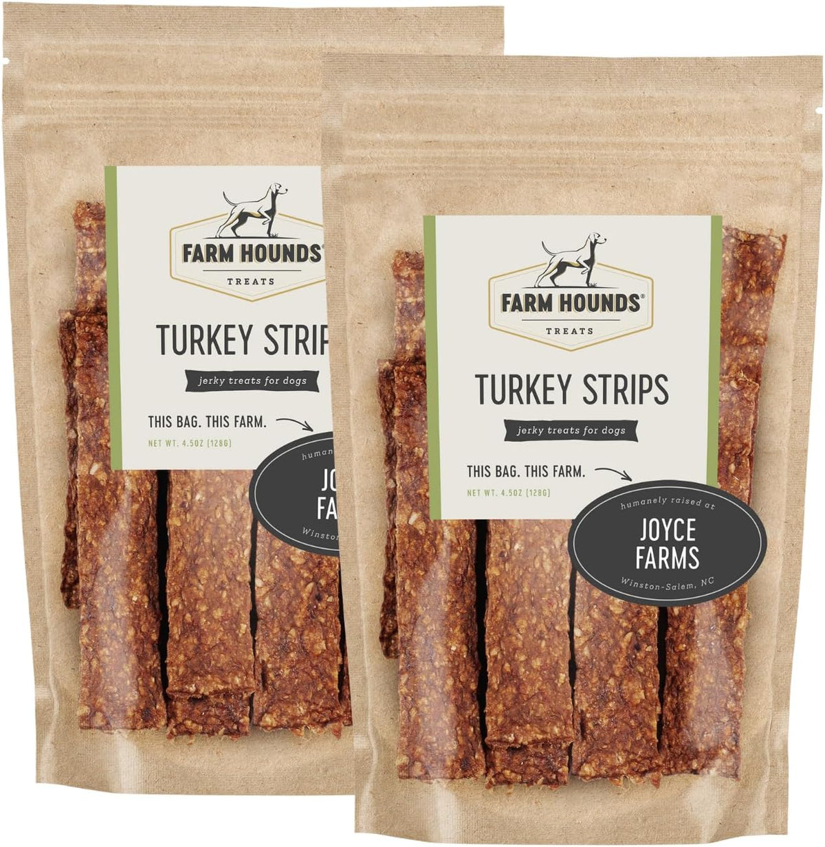 Farm Hounds - Turkey Strips - Premium Natural Jerky for Dogs - from 100% Humanely Raised Turkey
