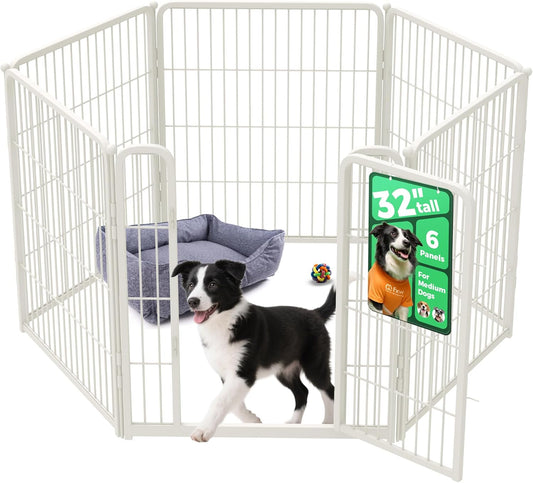 FXW Homeplus Unleashed Indoor Dog Playpen - Stress-Free and Safe Play, Heavy Duty 32 Inch 6 Wire