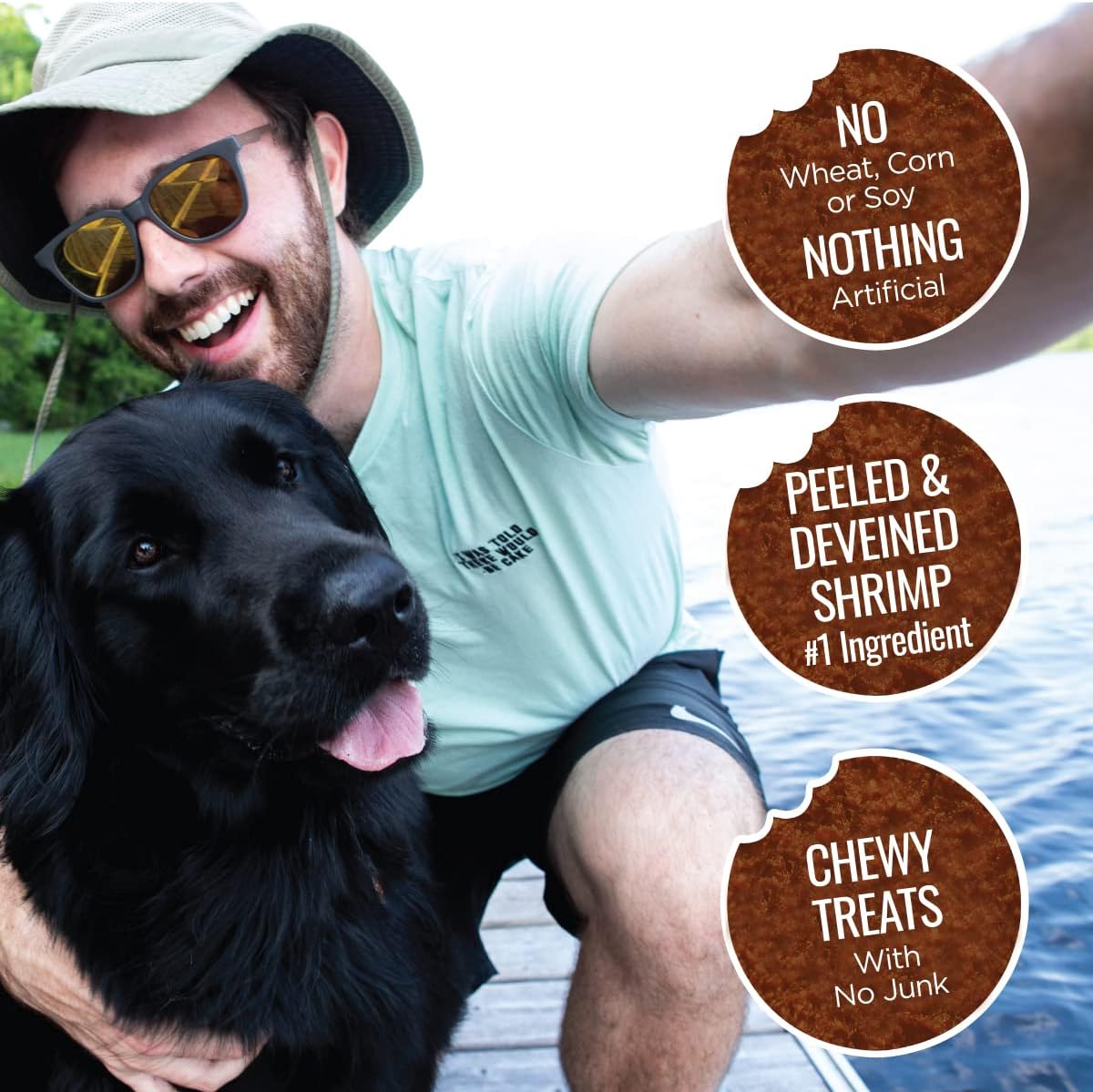 Smart Cookie All Natural Dog Treats - Shrimp & Coconut - Training Treats for Dogs with Allergies