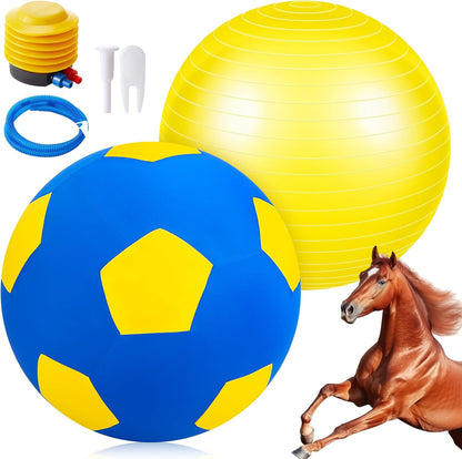 40inch Giant Herding Ball with Ball Cover Anti Burst Please Watch VCR for How to Inflation Horse