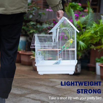Small Bird Travel Cage - The Lightweight Small Birds Starter Kit with Birdcages and Accessories