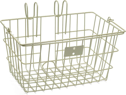 Retrospec Apollo-Lite Lift-Off Bike Basket - Detachable Steel Handlebar Basket with Carrying Handle