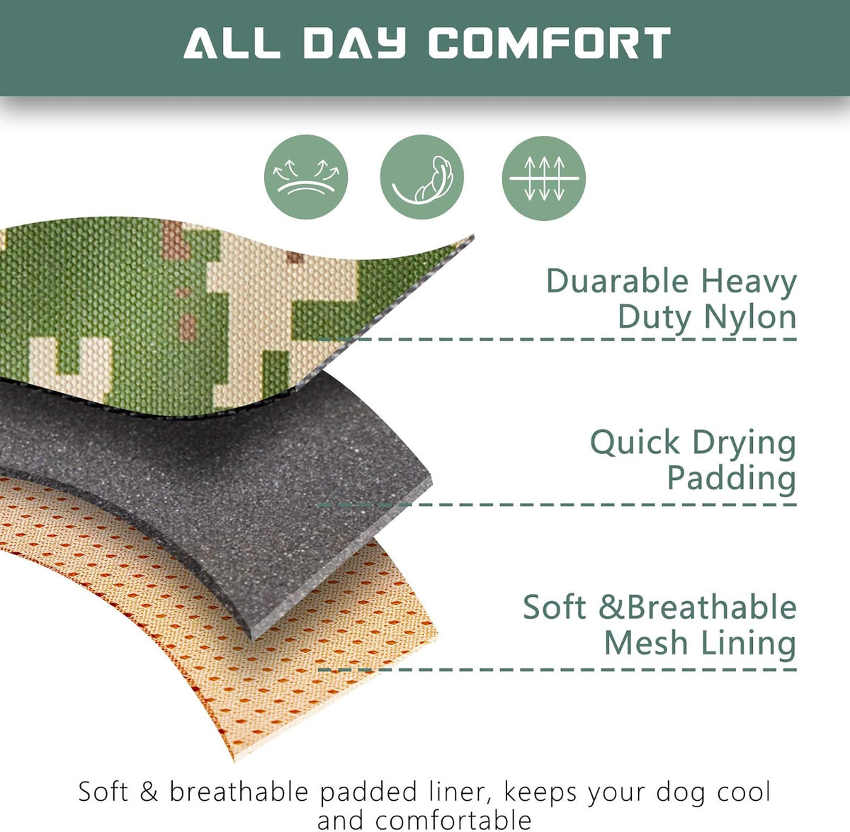 BUMBIN Tactical Dog Harness for Small Dogs No Pull, Famous TIK Tok No Pull Puppy Harness, Fit Smart