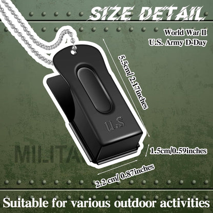Jenaai 3 Pieces Brass Pet Training Clicker Dog Necklace Signaling Cricket Clicker Training for