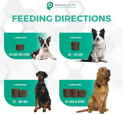 Nootie PROGILITY Daily Multivitamin Chews for Dogs - Supports Immunity, Heart, Eye, Brain, and Bone