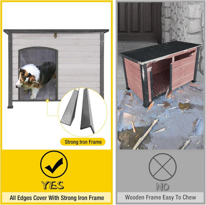 Aivituvin Large Dog House Outdoor Indoor Weatherproof Dog House for Small & Medium & Large Dogs
