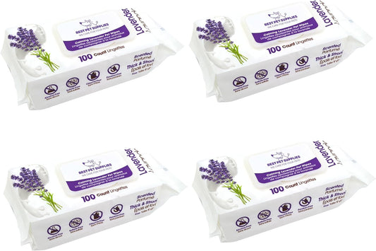 Best Pet Supplies Pet Grooming Wipes for Dogs & Cats,Deodorizer for Coats & Dry, Itchy, or