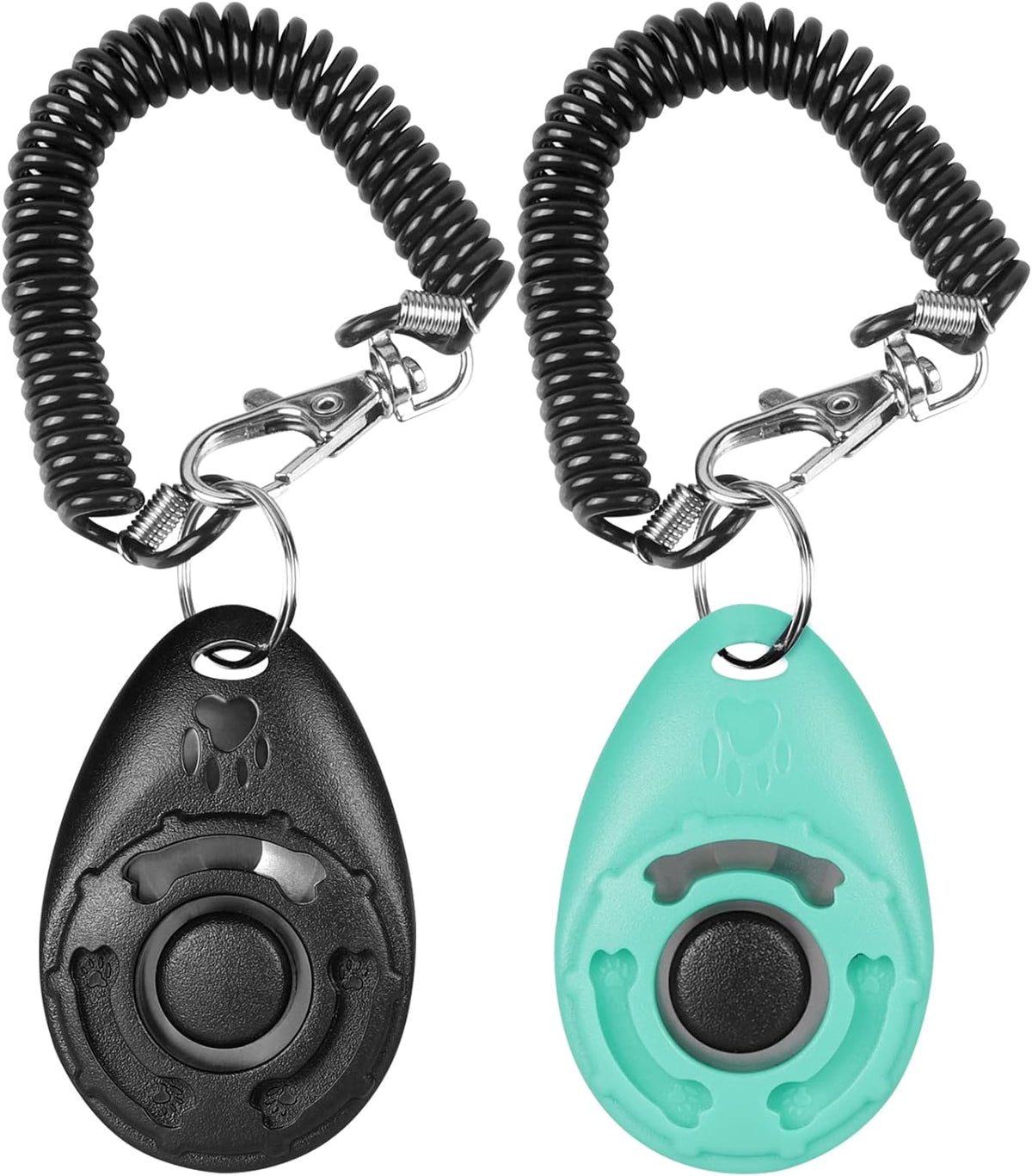 Dog Clicker for Training, 2 Pack Dog Training Clicker, Clicker Dog Training with Wrist Strap, Pet