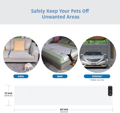 SVD.PET Pet Training Mat with Tester, 60" X 12", Pet Shock Pad, Dogs & Cats Electronic Repellent