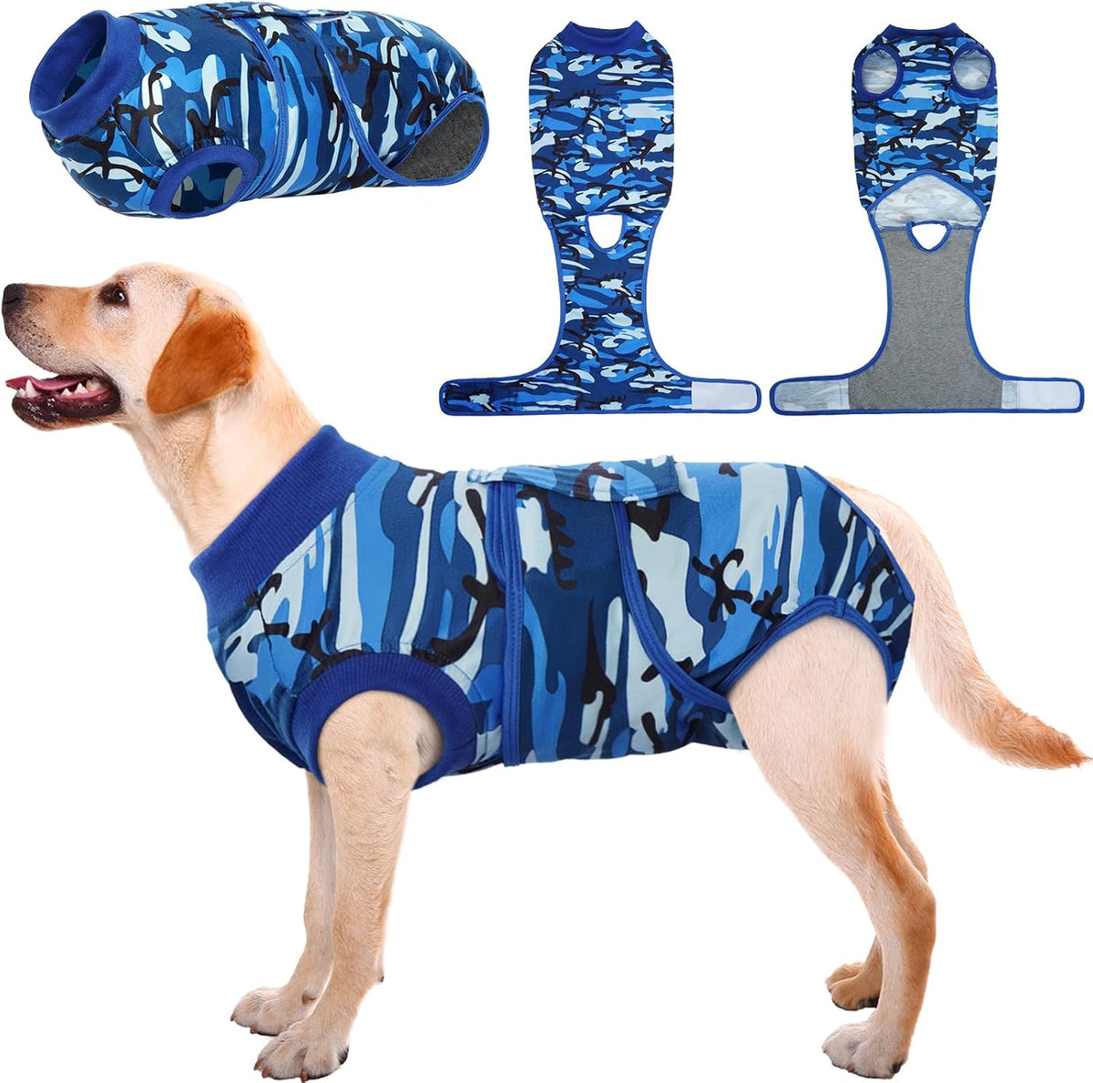 Kuoser Recovery Suit for Dogs Cats After Surgery, Professional Pet Recovery Shirt Dog Abdominal