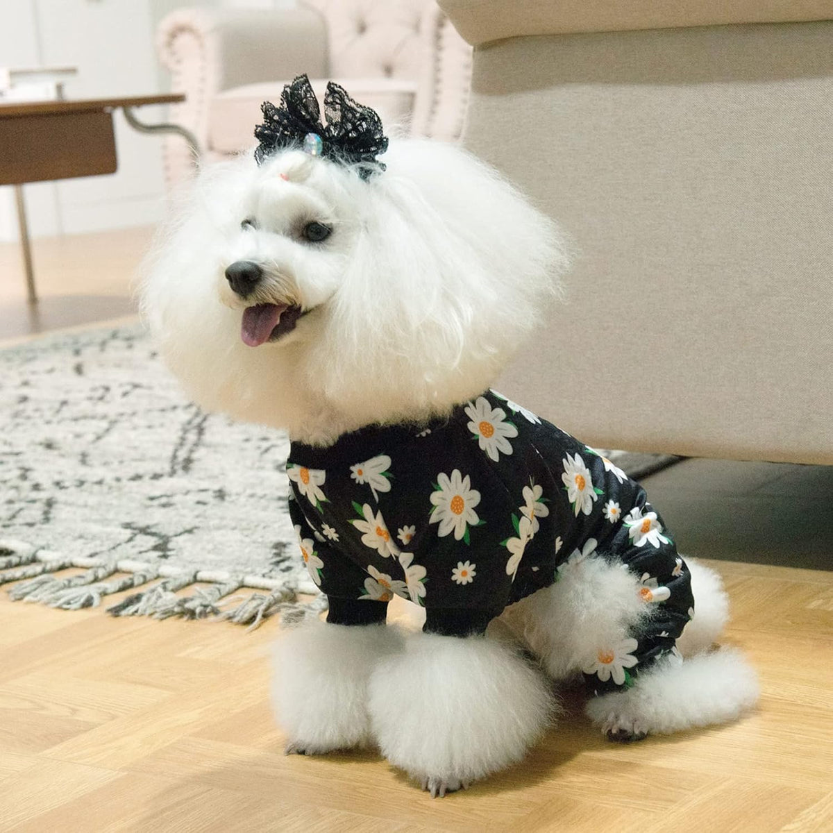 CuteBone Small Dogs Outfit Soft Puppy Onesies Pjs Dog Pajamas Pet Coat Cat Apparel Comfy Doggie