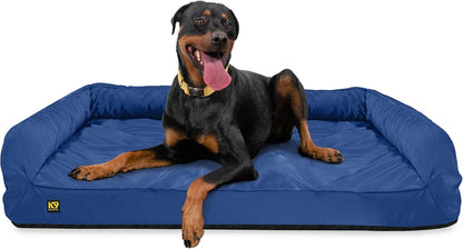 K9 Ballistics Tough Orthopedic X-Large Bolster Dog Bed - Washable, Durable and Water Resistant Dog