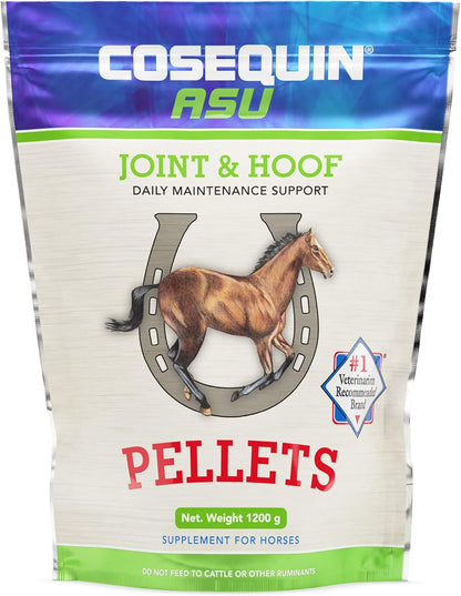 Nutramax Laboratories Cosequin ASU Joint & Hoof Pellets Joint Health Supplement for Horses