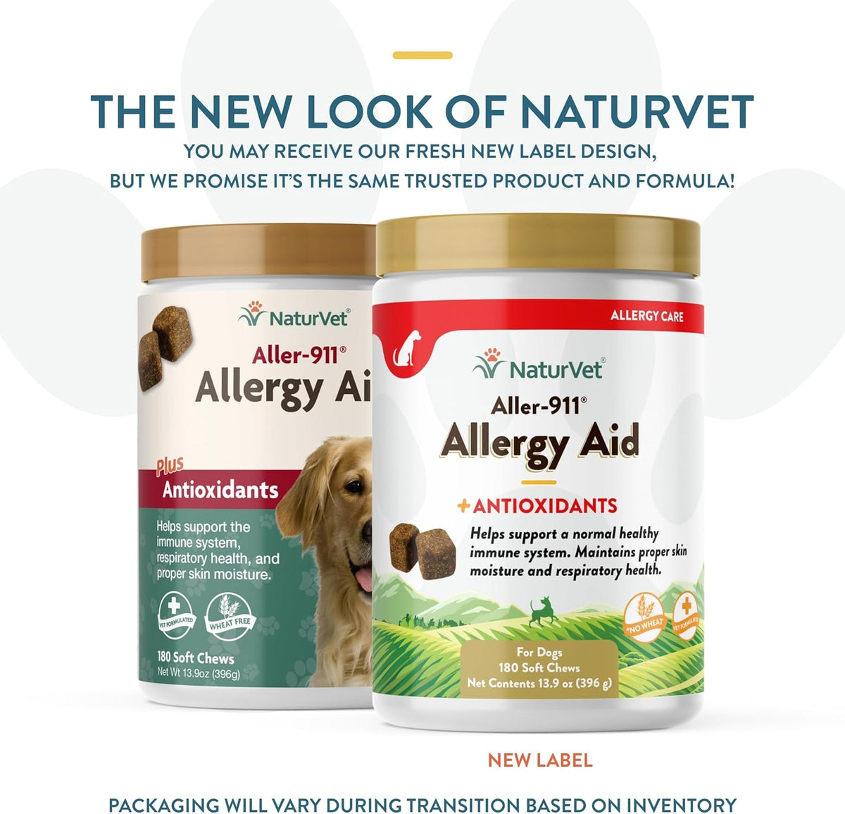NaturVet Aller-911 Advanced Allergy Aid for Dogs, Cats – Antioxidant-Rich Pet Supplement with