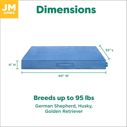 FurHaven Cooling Dog Bed – XL Foam Mattress for Joint Pain Relief, Waterproof Liner, Removable