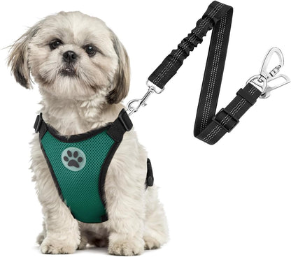 SlowTon Dog Seat Belt Harness for Car, Dog Car Harness Adjustable Mesh Breathable & Dog Seatbelt