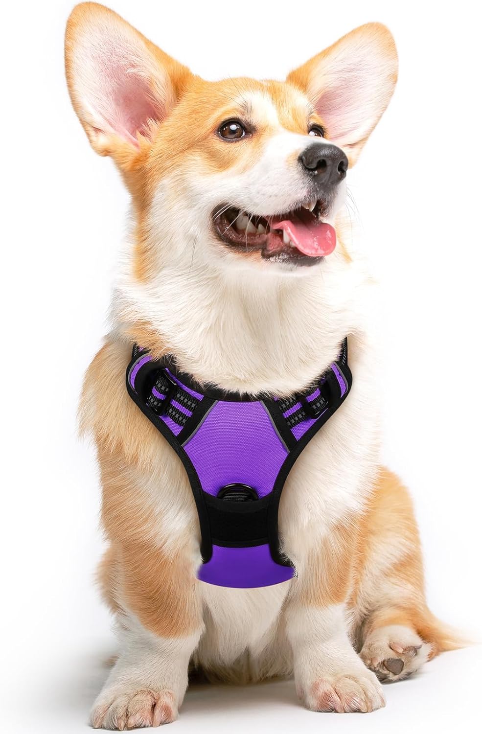 Eagloo Dog Harness Medium Sized Dog, No Pull Service Vest with Reflective Strips and Control