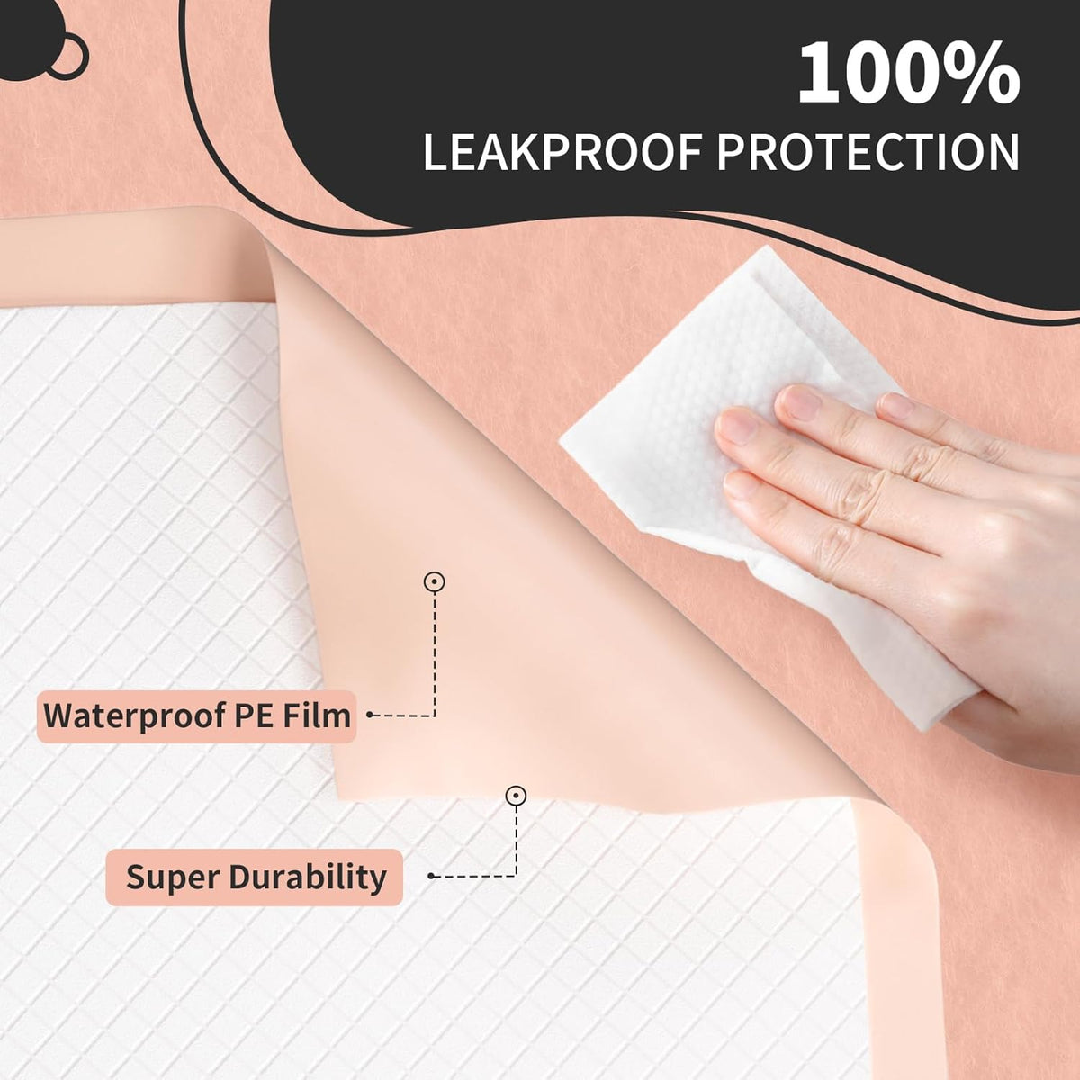 MKISS Bed Pads Disposable [75 Count] Adult Incontinence Underpads 30" x 36" Heavy Duty Absorbent