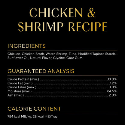 Sheba Selections Filets in Broth Adult Wet Cat Meal Complement Chicken & Shrimp Recipe, 1.3 oz.