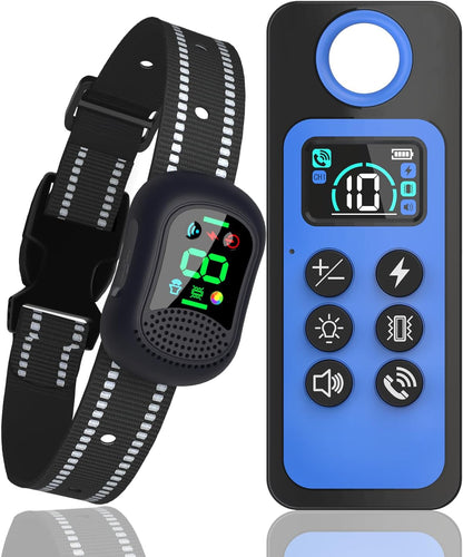 Dog Shock Collar/Medium/Small Dogs | Rechargeable Anti-Barking Training Collar,4900FT Dog Training