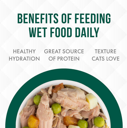 Weruva TruLuxe Cat Food, Mediterranean Harvest with Tuna Whole Meat & Veggies in Gravy, 3oz (Pack