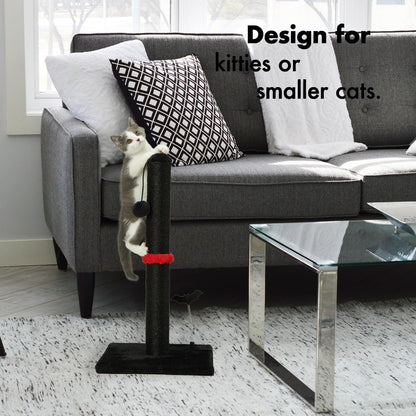MECOOL Cat Scratching Post Premium Sisal Scratch Posts with Hanging Ball Vertical Scratcher for
