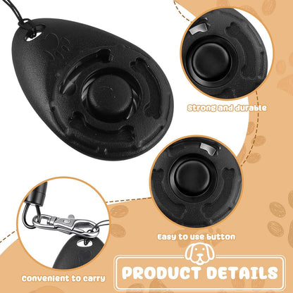 Frienda 18 Pieces Dog Training Clicker, Pet Behavioral Training Clickers with Wrist Strap for Dogs