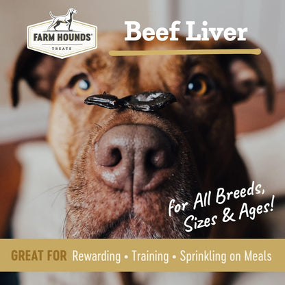 Farm Hounds - Beef Liver - Premium Natural Beef Liver Jerky For Dogs - Made From 100% Humanely