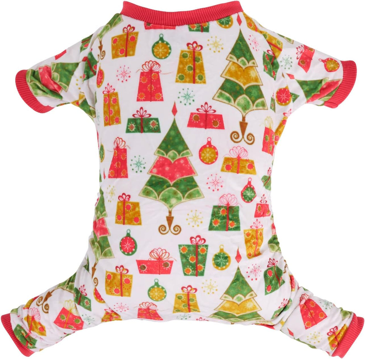CuteBone Small Dogs Christmas Outfit Soft Puppy Onesies Pjs Dog Pajamas Pet Coat Cat Apparel Comfy