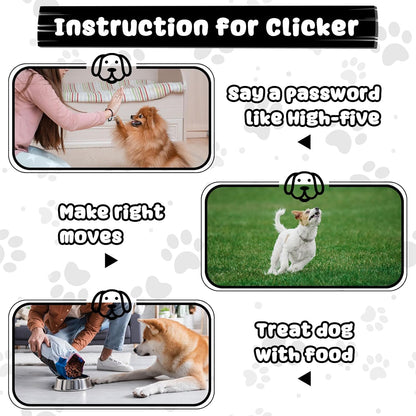 Frienda 18 Pieces Dog Training Clicker, Pet Behavioral Training Clickers with Wrist Strap for Dogs