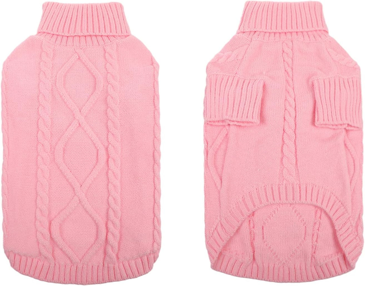 Queenmore XXL Dog Sweaters,Large Dog Sweater for Pitbull Doberman,Warm Turtleneck Knitted Big Pet