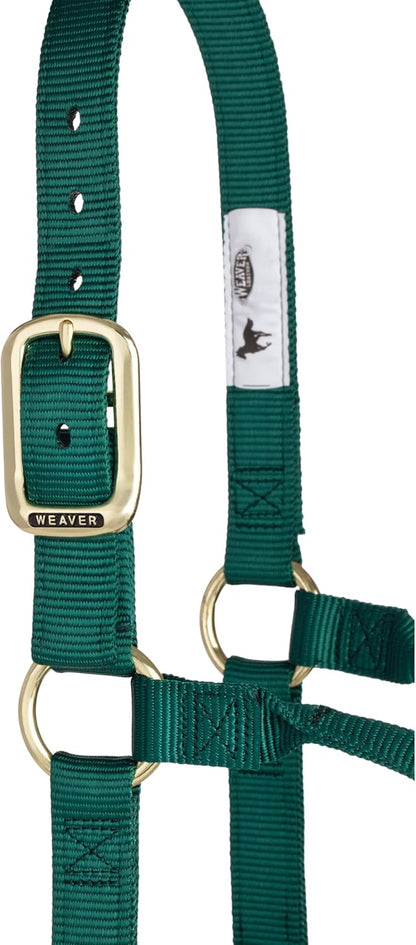 Weaver Equine Nylon Horse Halter, Triple-Ply Cheek Design, Original Non Adjustable Halters for