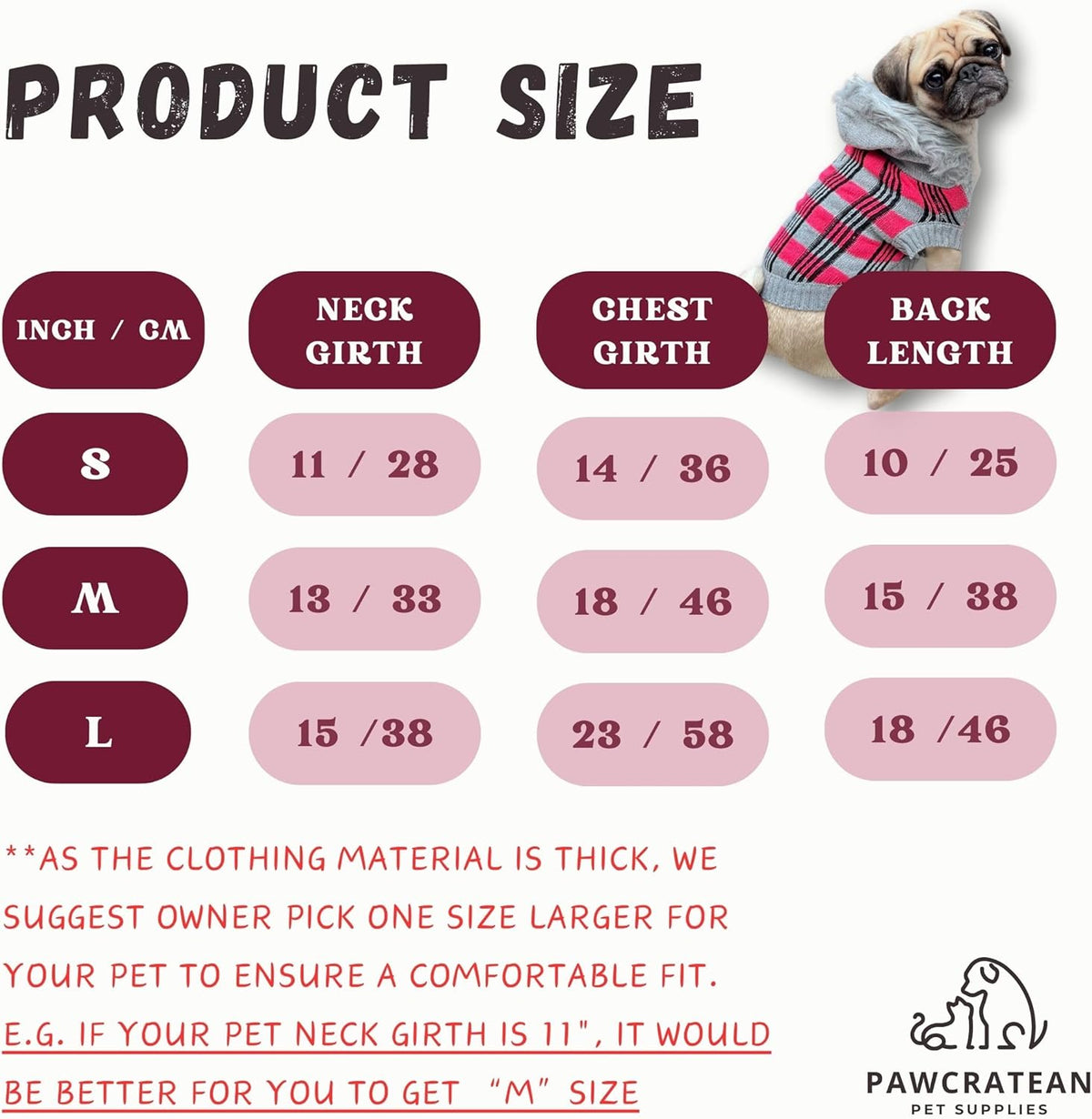 Cute Sweater for Dogs and Cats Soft Flannel Pet Outfit Warm and Cozy Animal Hoodie Small to Large