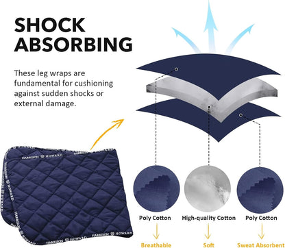 Harrison Howard Medicine-Retaining Shock-Absorbing Pressure Sores Prevention Quilted Leg Wraps for