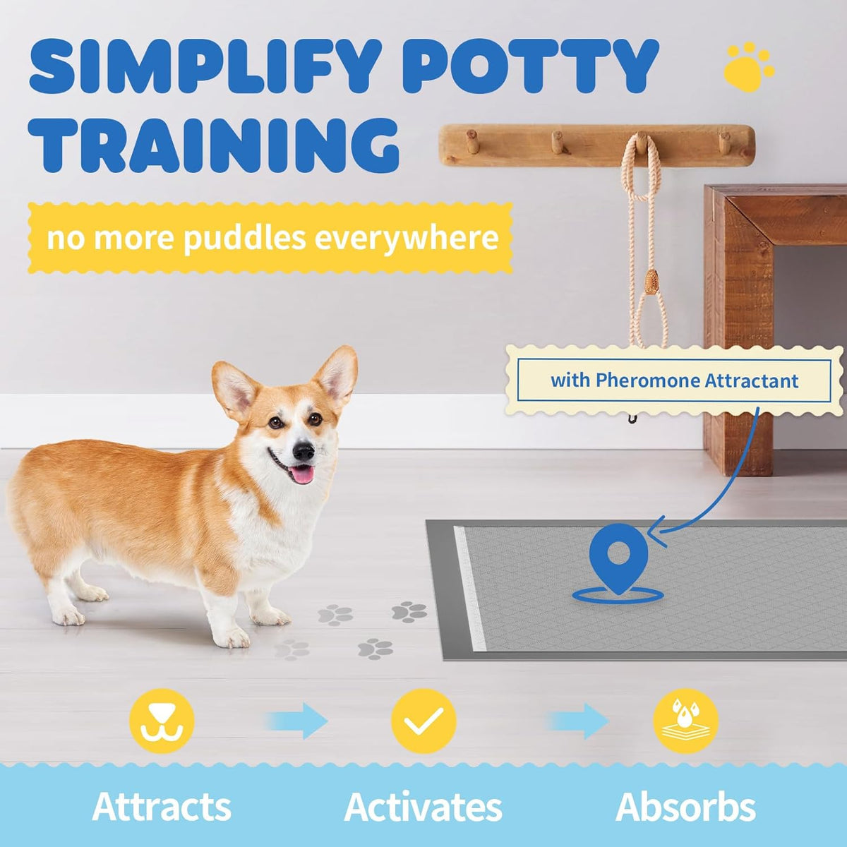 100-Pack X-Large Puppy Pads - 34'' x 28'' Pee Pads for Dogs Potty Training with Leak-Proof