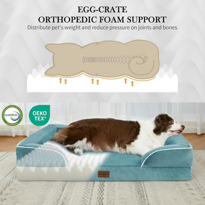 Comfort Expression Jumbo Breed Dog Bed, Orthopedic Beds for Extra Large Dogs, Waterproof Dog Bed