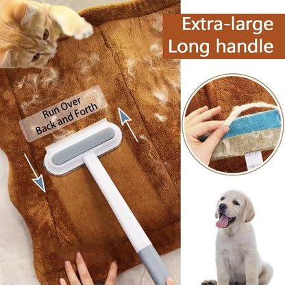 Pet Hair Remover for Furniture, Reusable Multifunctional Cat and Dog Hair Removal Tool, 17-Inch
