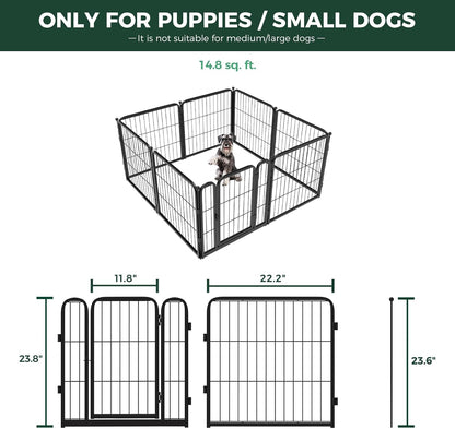 FXW Homeplus Unleashed Indoor Dog Playpen - Stress-Free and Safe Play, Heavy Duty 24 Inch 8 Wire