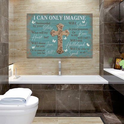 Rustic Christian Cross Wall Art I Can Only Imagine Pictures Farmhouse Butterfly Wall Decor Teal