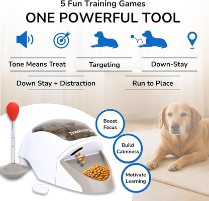 Treat&Train® - Remote Treat Dispensing Dog Training System, Positive Reinforcement, Calm Behavior