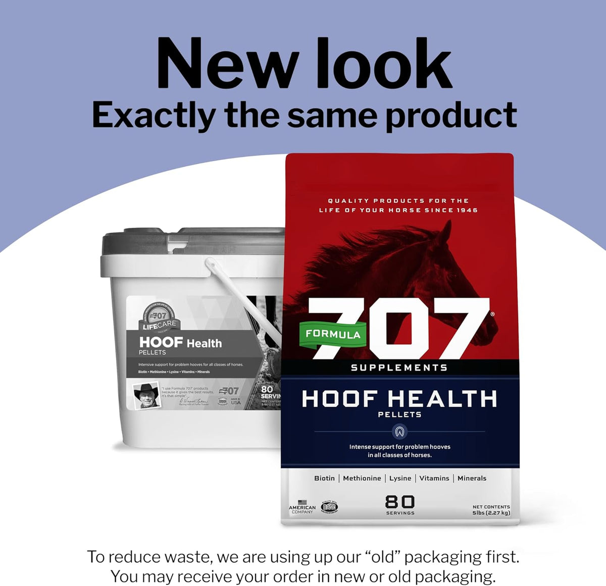 Formula 707 Hoof Health Equine Supplement, Daily Fresh Packs, 56 Day Supply - Biotin, Amino Acids