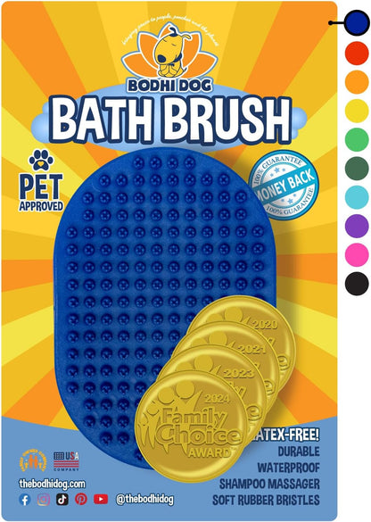 Bodhi Dog Shampoo Brush - Pet Grooming & Bath Supplies for Dogs and Cats - Bath Brush for Long &