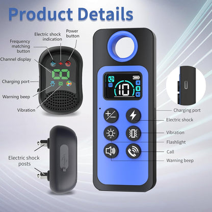 Dog Shock Collar/Medium/Small Dogs | Rechargeable Anti-Barking Training Collar,4900FT Dog Training