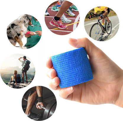 9 Pack 2" x 5 Yards Self Adhesive Bandage Wrap Self Stick Wrap for Ankle, Wrist, Finger, Sports