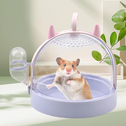Portable Hamster Cage with Water Bottle,Hamster Carrier Cage High Permeability Travel Carry Cage